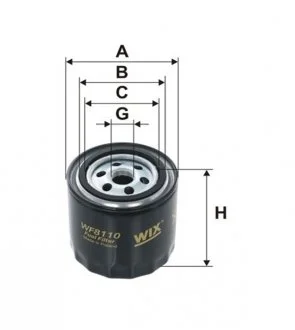 Фильтр топливный MAZDA 121 /PP922 WIX FILTERS WF8110