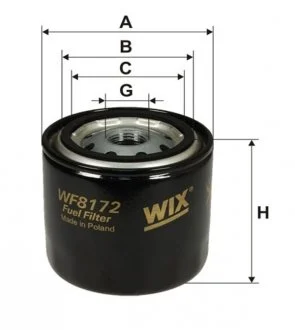 Фильтр топливный NISSAN, TOYOTA, БОГДАН /PP944 WIX FILTERS WF8172