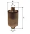 Фільтр паливний ВАЗ 2107, 08, 09, 99, 11, 12, 21 (інж.)/PP851 WIX FILTERS WF8182 (фото 1)