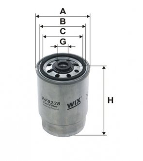 Фильтр топливный PP850/2/ WIX FILTERS WF8238 (фото 1)
