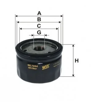 Фільтр масляний /OP518 WIX FILTERS WL7064