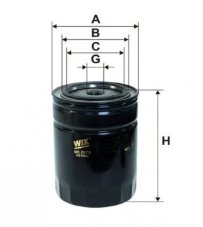 Фильтр масляный двигателя OPEL ASCONA OP531/ WIX FILTERS WL7075