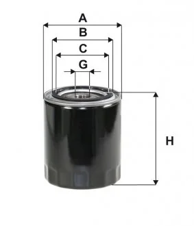 Фільтр масляний двигун /OP580/8 WIX FILTERS WL7117