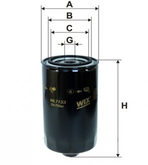 Фільтр оливний WIX FILTERS WL7133 (фото 1)