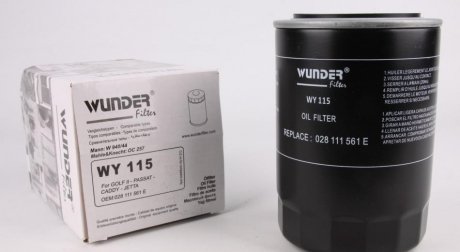 Фільтр оливний WUNDER FILTER WY115