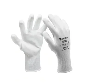 Рукавички захисні White PU, пара, розмір 8. 08 Wurth 0899401108