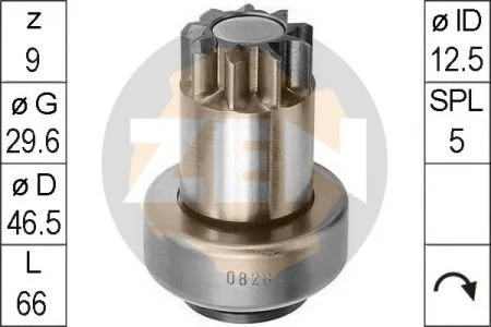 Бендікс стартера ZEN ZN 0828