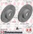 Диск гальмівний BMW BLACK Z mit ECE R90 ZIMMERMANN 150295153 (фото 1)