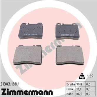 Тормозные колодки передние DB CL-Series (W140) / S-Ser ZIMMERMANN 213031881