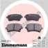 Тормозные колодки задние с датчиком Audi A4, A6 2.0 ZIMMERMANN 238821751 (фото 2)