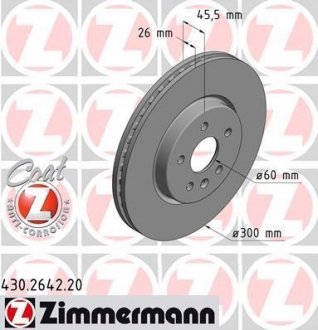 Гальмівні диски ZIMMERMANN 430264220 (фото 1)