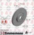 Диск гальмівний Coat Z правий ZIMMERMANN 590282320 (фото 1)