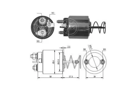 Реле втягуючого стартера ZM ZM 1492