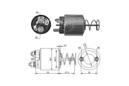 Реле втягуючого стартера ZM ZM 1597