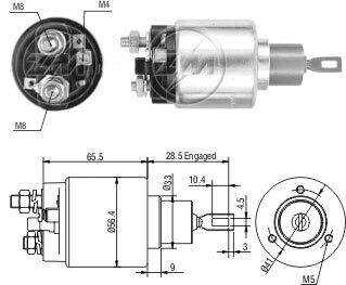 Реле втягуючого стартера ZM ZM 1674