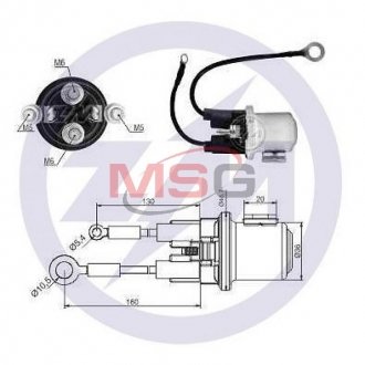 Втягивающее реле стартера ZM ZM2408