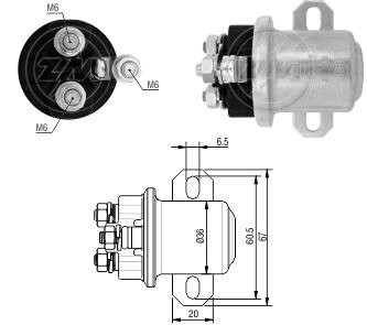 Реле втягуючого стартера ZM ZM 3409