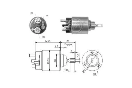 Реле втягуючого стартера ZM ZM 371