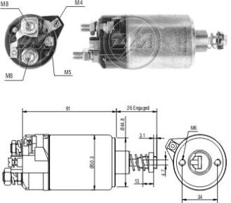 Реле втягуючого стартера ZM ZM 528