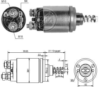 Реле втягуючого стартера ZM ZM 542