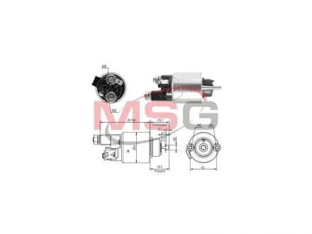 Реле втягуючого стартера ZM ZM 5708