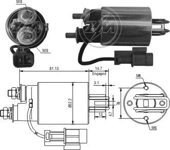 Реле втягивающее стартера ZM ZM 585