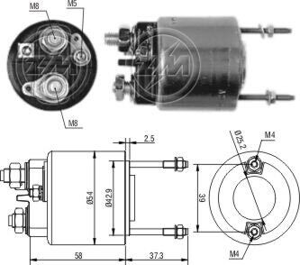 Реле втягуючого стартера ZM ZM 596