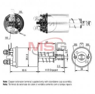 Реле втягуючого стартера ZM ZM 613