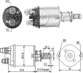 Реле втягивающее стартера ZM ZM 615