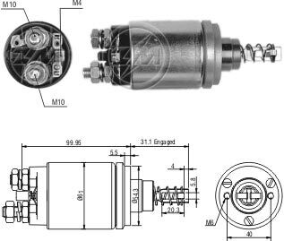 Реле втягуючого стартера ZM ZM 642