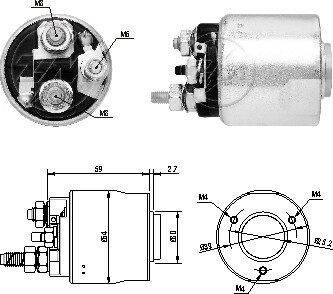 Реле втягуючого стартера ZM ZM 6495