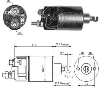 Реле втягивающее стартера ZM ZM 660