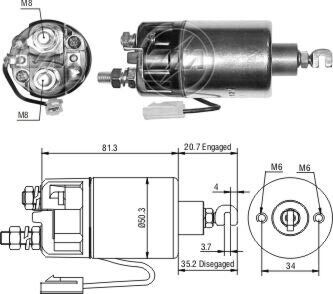 Реле втягивающее стартера ZM ZM 662