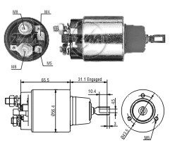 Реле втягуючого стартера ZM ZM 772