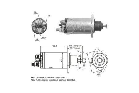 Реле втягивающее стартера ZM ZM 815